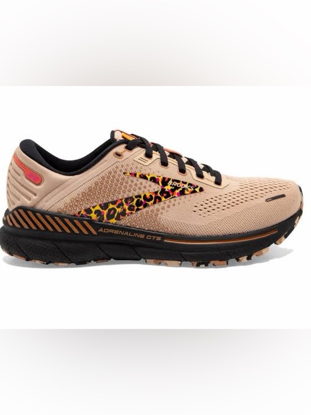 Brooks Neutral Khaki Leopard-Accent Running Shoe